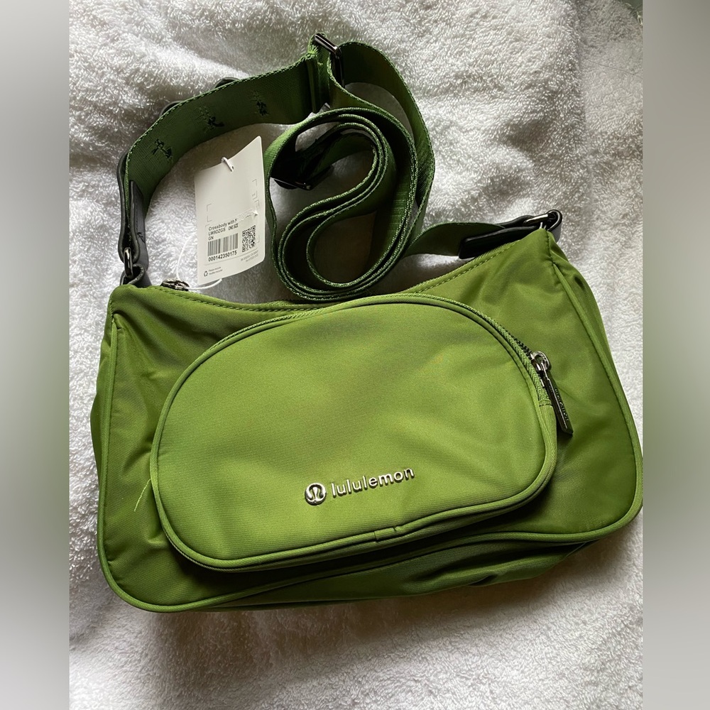 Lululemon Crossbody with Nano Pouch color green